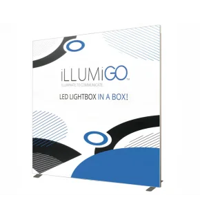 IlllumiGo LED Stand 200 x 200 cm with double-sided printout