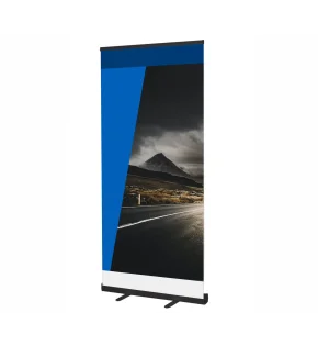 Roll-Up Black 85 x 200 cm with printout