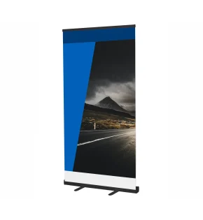 Roll-Up Black 100 x 200 cm with printout