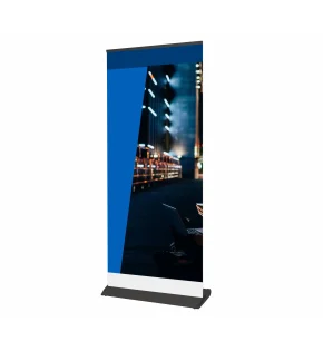 Roll-Up Exclusive Black 85 x 200 cm with printout